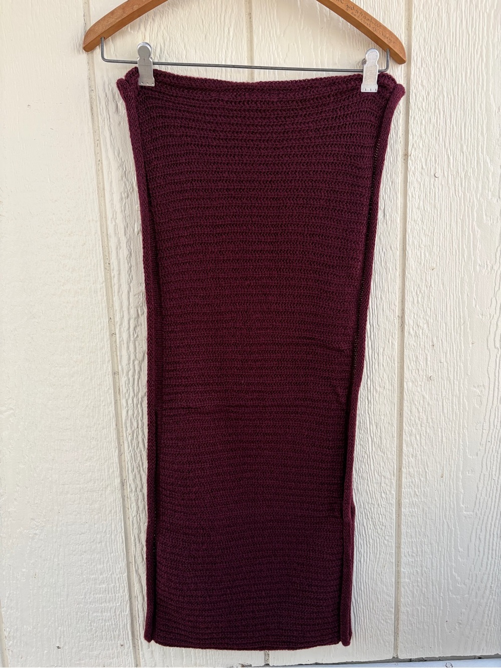 Unisex Large warm knitted long winter scarf